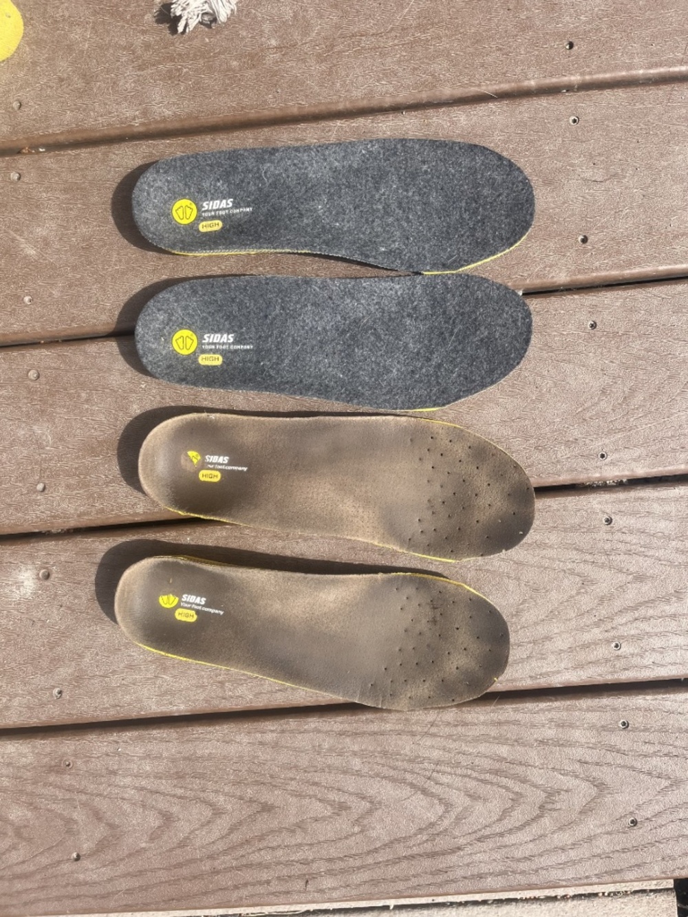 2 - Sidas Foot beds size 10 10.5 men's High arch